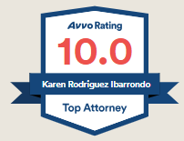 Avvo Rating 10.0 | Karen Rodriguez Ibarrondo | Top Attorney